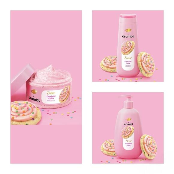 Dove x Crumbl Cookie Limited Edition Confetti Cake Body Care Set,New Products : American Fashion Style Bags On Sale